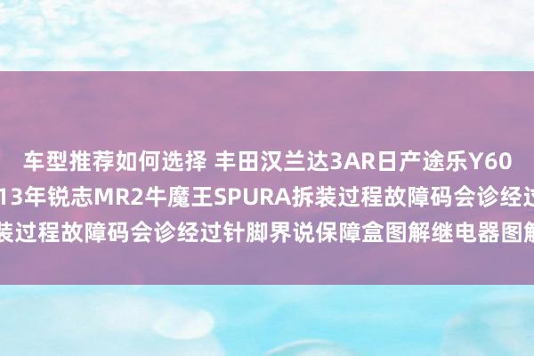 车型推荐如何选择 丰田汉兰达3AR日产途乐Y60维修手册电路图云尔2013年锐志MR2牛魔王SPURA拆装过程故障码会诊经过针脚界说保障盒图解继电器图解线束走