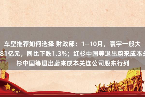 车型推荐如何选择 财政部：1—10月，寰宇一般大家预算收入184981亿元，同比下跌1.3%；红杉中国等退出蔚来成本关连公司股东行列